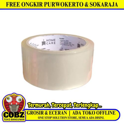 48 MM / HOME CARE Isolasi Selotip Lakban Stationary Tape Treansparan