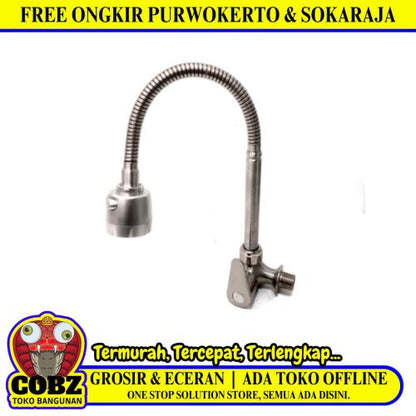 1/2 IN / ORACLE Kran Angsa Fleksibel Sink BCP Tembok Stainless