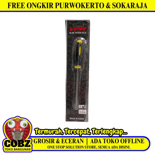 4 IN / VPR Kikir Besi Asah Needle Files Segitiga Gagang Karet