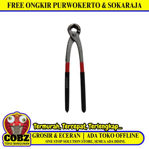 9 IN / NISHIO Catut Tang Kakak Tua Alat Potong Kawat Gagang Karet