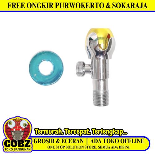 1/2 IN / SPOT Stop Kran Air Shower Kloset Monoblok Stainless