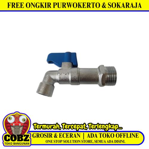 1/2 IN / ONDA BC Kran Air Tembok Taman Bola Ball Valve Stainless