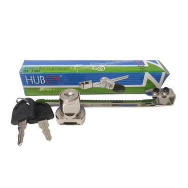 19 MM / HUBEN HL 140 Kunci Etalase Kaca Pintu Geser Sliding Glass Lock Set