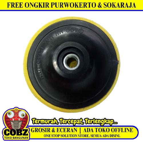 4 IN / NM Tatakan Dudukan Gerinda Tangan Amplas Velcrow Bulat