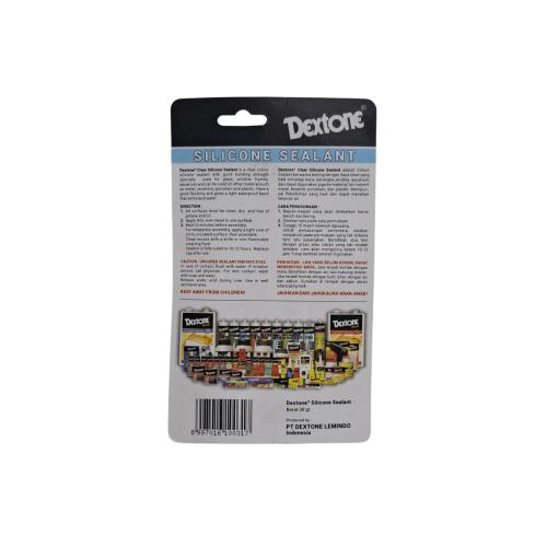 30 GR / DEXTONE SILICONE SEALANT Rubber Adhesive Lem Kaca Tube