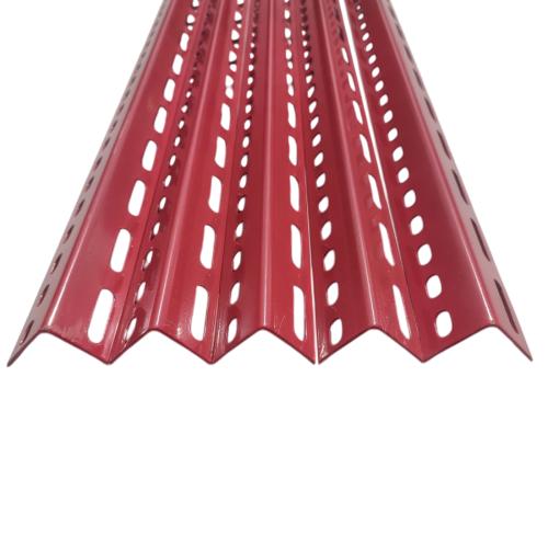 4 CM x 4 CM / TM Siku L Lubang Besi Merah Permukaan Standard Batang