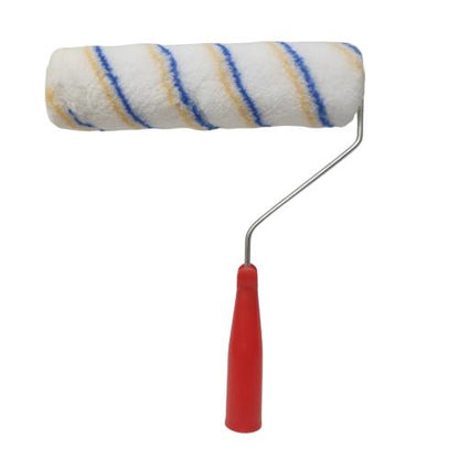 9 IN / MAXTECH Kuas Busa Roll Cat Tembok Kayu Besi Besar + Gagang Set