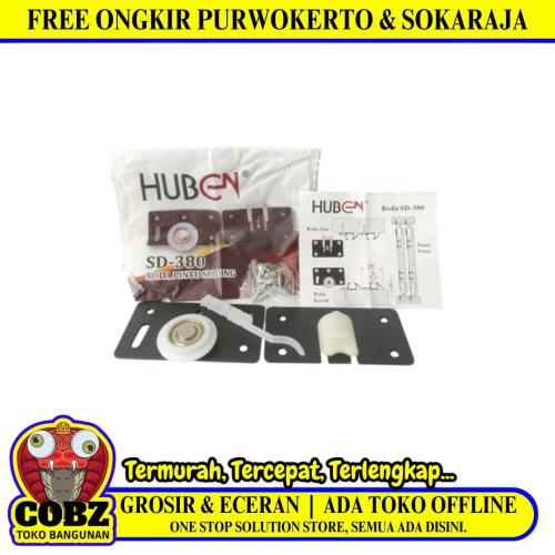 HUBEN SD-380 Slot Body Kunci Pintu Geser Lidah Mekar Sliding Door Set