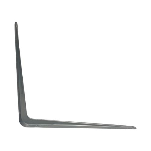 10 IN x 12 IN / TM Siku Rak L Shelf Brackets Penyangga Abu - Abu Tipis
