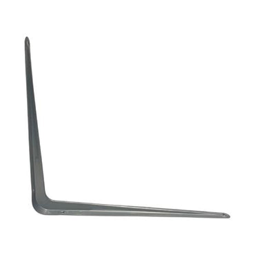 10 IN x 12 IN / TM Siku Rak L Shelf Brackets Penyangga Abu - Abu Tipis