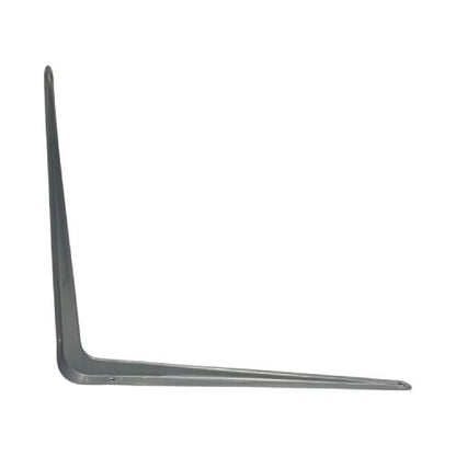 10 IN x 12 IN / TM Siku Rak L Shelf Brackets Penyangga Abu - Abu Tipis