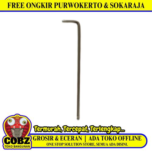 4 MM / TM Kunci L Hexagon Wrench Screw Panjang Per Pcs