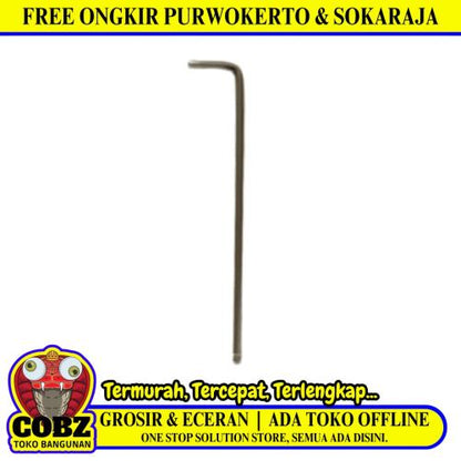 4 MM / TM Kunci L Hexagon Wrench Screw Panjang Per Pcs