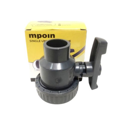 1/2 IN / MPOIN SINGLE Stop Kran Watermur Union Polos Plastik PVC