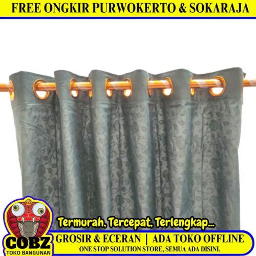 135 CM x 220 CM / COBZ Kain Gorden Ring Minimalis Motif Hijau Elegan