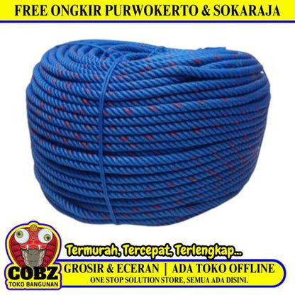 14 MM / TM Tali Tambang Ikat Nylon Plastik PVC Warna KG