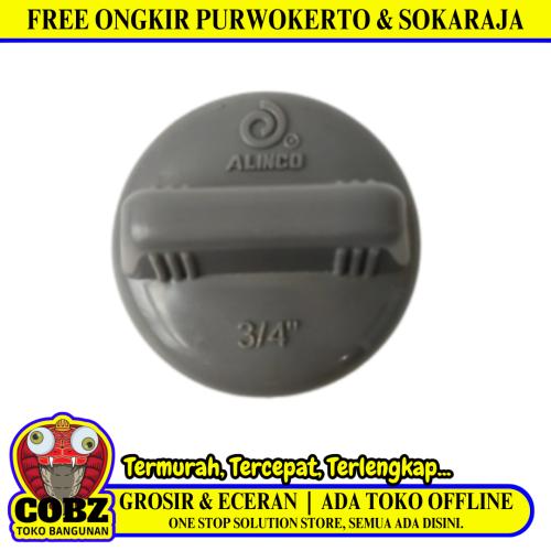 3/4 IN / TM AW Plug Kuping Cap Tutup Dop Drat Luar Fitting Pipa PVC