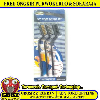 7 IN / COBZ Sikat Kawat Nylon Pembersih Kerak Karat Mini Set