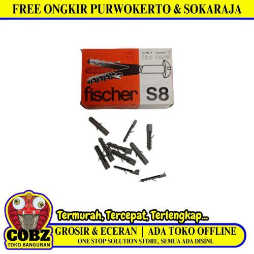 S 8 /  GM Angkur Dinding Dudukan Baut Sekrup Tembok PVC Ecer Dus