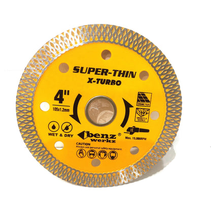 4 IN/BENZWERKZ Turbo Mata Gerinda Potong Keramik Diamond Cutting Wheel