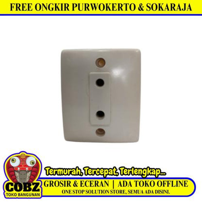 1 LUBANG / COMET 130 Stop Kontak Comet Tempel OB Outbow Cream