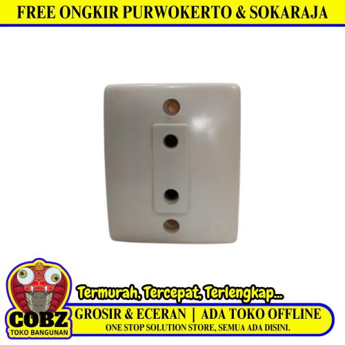 1 LUBANG / COMET 130 Stop Kontak Comet Tempel OB Outbow Cream