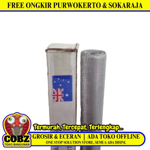 2.5 MM x 5 MM x 100 CM x 10 M / VPR Strimin Nyamuk Parabola Alumunium Warna Roll