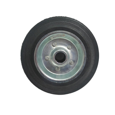 6 IN / TRIPLE-S Roda Mati Trolly Bentuk Plat 15 MM Karet Hitam