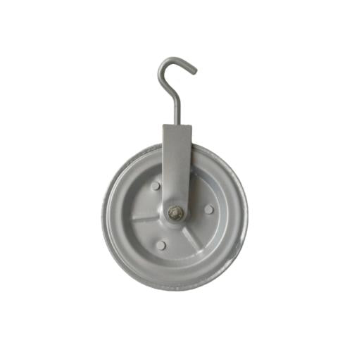 6 IN / COBZ Katrol Kerekan Timba Air Sumur Bangunan Besi Abu-Abu