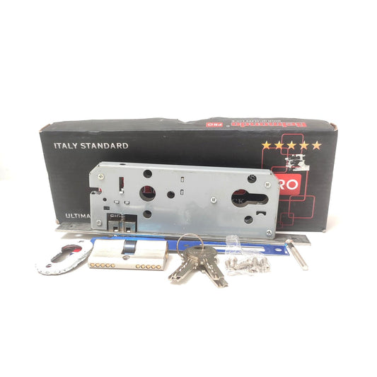 BELMONDO Slot Body Kunci Pintu Roller Pelor 2 Rumah Double Besar Set