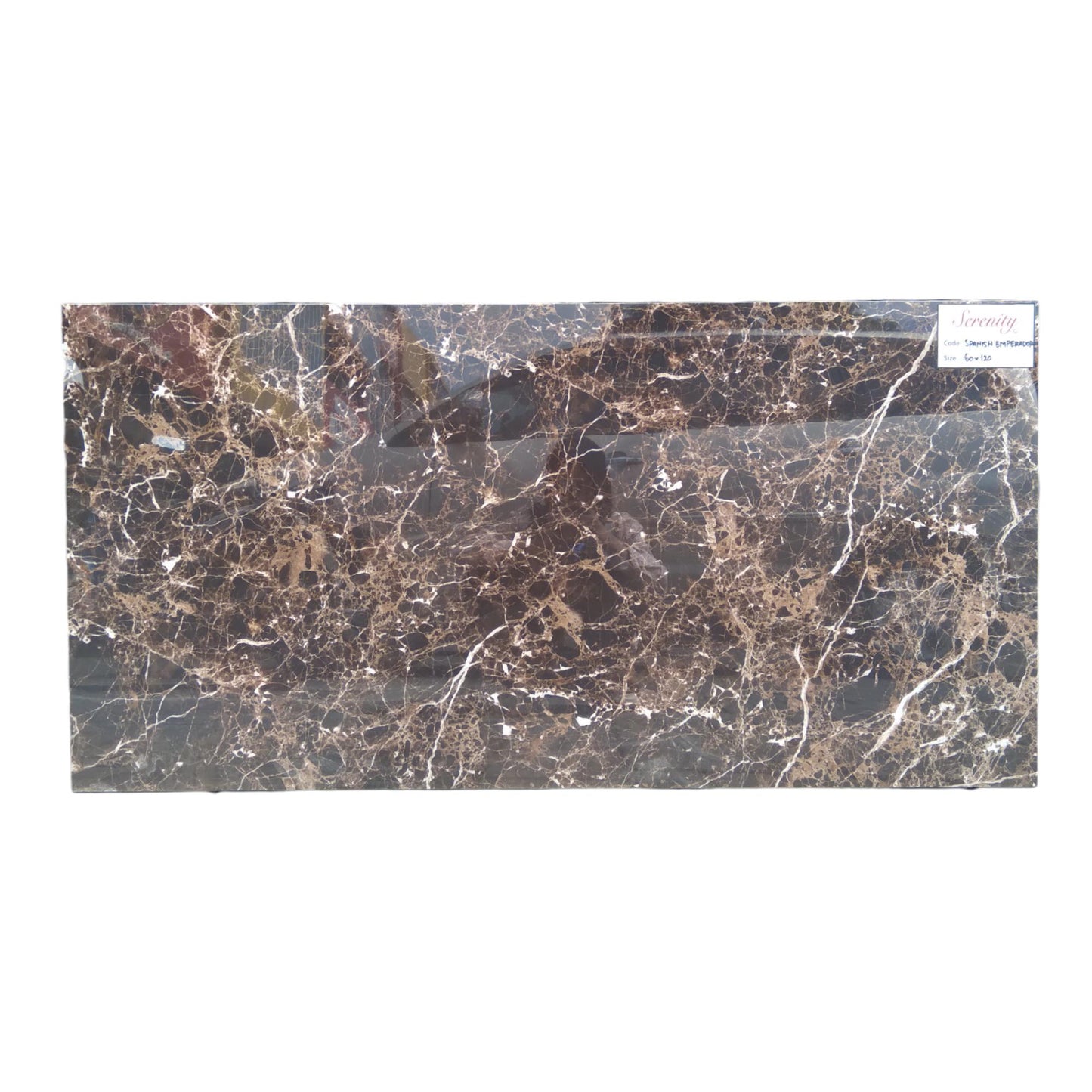 60 CM x 120 CM / SERENITY SPANISH EMPERADOR Granit Dinding Kamar Mandi Glossy Dus