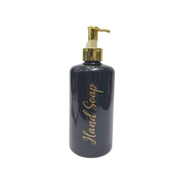 500 ML / HAND SOAP Dispenser Tempat Sabun Shampoo Cair Letak PVC Hitam Glossy