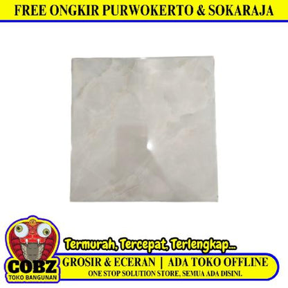 40 CM x 40 CM / ARWANA 8833 Keramik Lantai Rumah Glossy Grey Dus