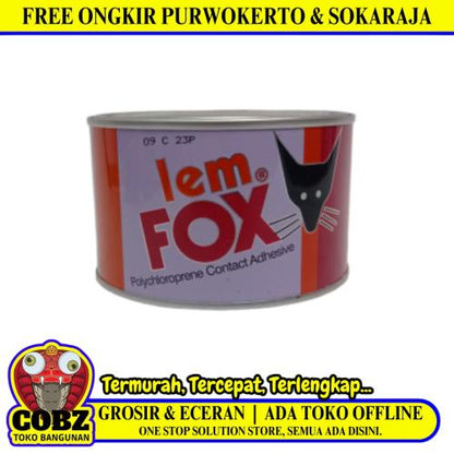 300 GR / FOX Lem Kuning Aibon Untuk Kayu Plastik Karet Kulit Kaleng