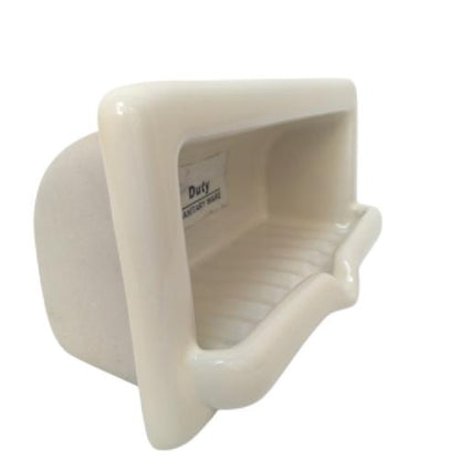 22 CM x 11 CM x 7.2 CM / DUTY SH 22 Tempat Sabun Tanam Dinding Keramik Ivory