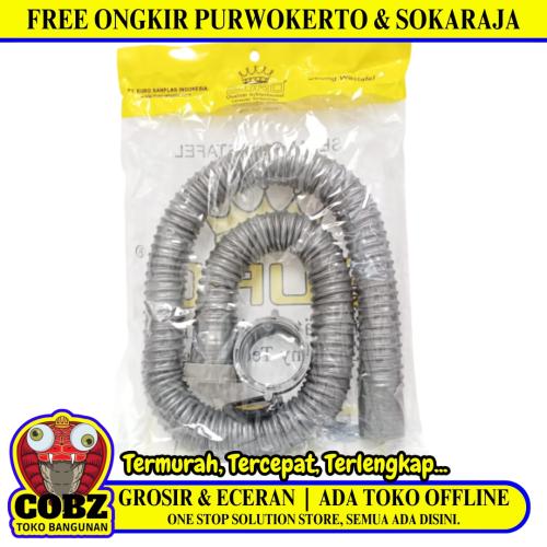 100 CM / EURO Selang Pembuangan Air Mesin Cuci Bawah Outlet Pcs