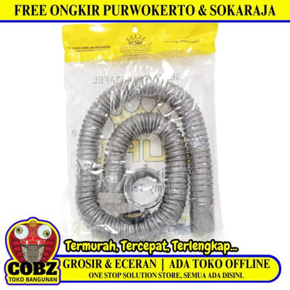 100 CM / EURO Selang Pembuangan Air Mesin Cuci Bawah Outlet Pcs