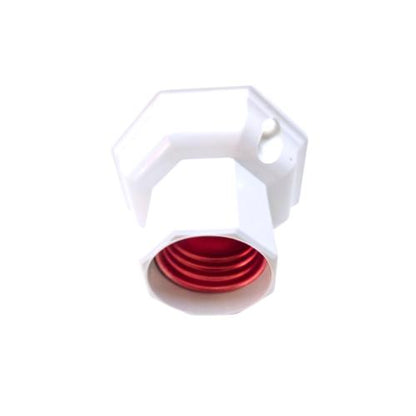 MIKOTEK Fitting Tempat Lampu Plafon Atap Tempel Bulat Kecil Putih