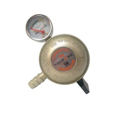 WELHOME Regulator Kepala Tabung Gas LPG Tekanan Rendah + Meteran