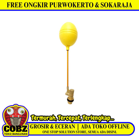 1/2 IN/ NEWSTAR Floating Valve Pelampung Bola Air Torrent Kuningan Set