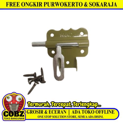 2 INCH / MADICO Grendel Overpal Kunci Slot Tempat Gembok Per Pcs