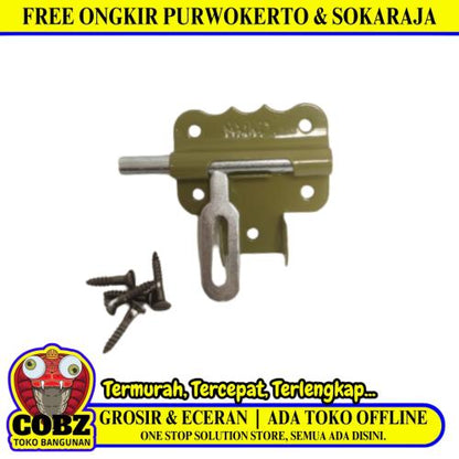 2 INCH / MADICO Grendel Overpal Kunci Slot Tempat Gembok Per Pcs