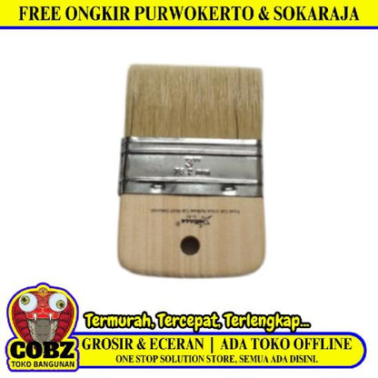 3 IN / PRIMA Kuas Tangan Cat Tembok Kayu Besi Air Touch Brush