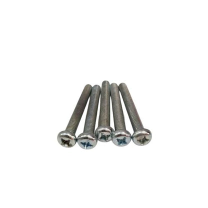 M 6 x 50 MM / TM Baut JP Kepala Pentol Bulat Plus Putih Biji