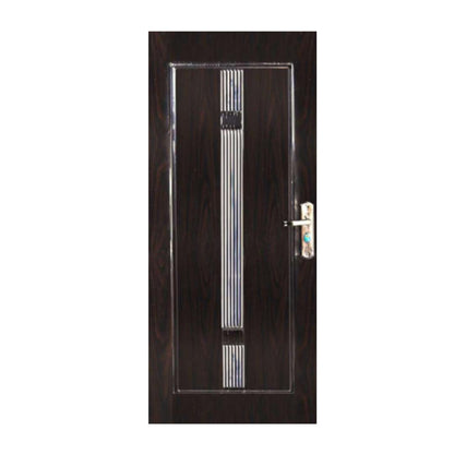 4 CM x 80 CM x 200 CM / FORTRESS METAL 80.05 SINGLE DOOR Pintu Baja Coklat Set