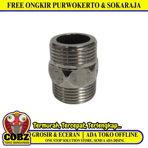 1 IN / TM Double Nepel Drat Luar Nipple Male Outer Stainless