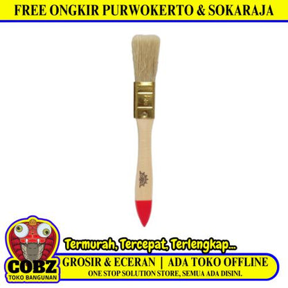 3/4IN /CARLSCHLIEPER Kuas Cat Tembok Kayu Besi Air Acyrlic Paint Brush