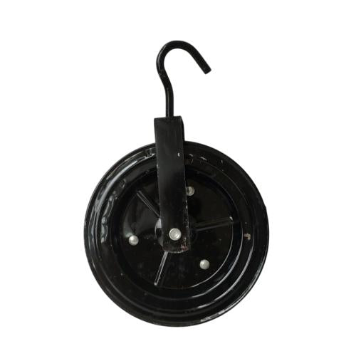 6 IN / COBZ Katrol Kerekan Timba Air Sumur Bangunan Besi Hitam