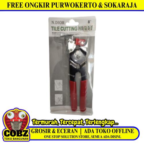 8 IN / N.DIOR Tang Potong Keramik Kaca Manual Tile Nipper