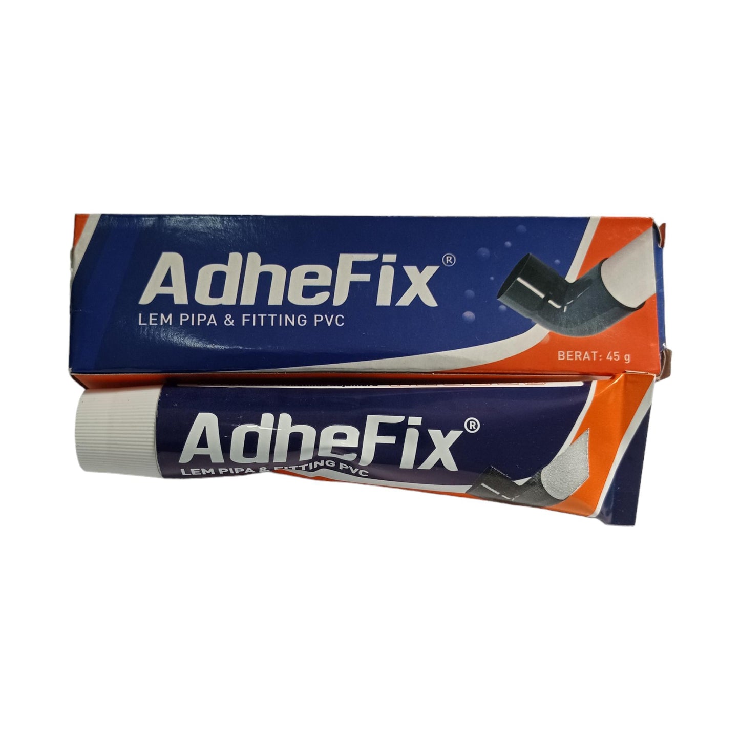 45 GR / ADHEFIX Lem Pipa Paralon Fitting Plastik PVC Dus